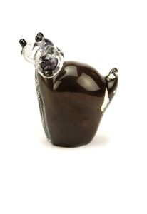 Mini-urne en verre cristal « Chien »
