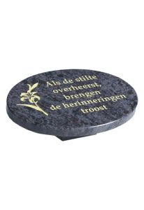 Plaque commémorative ovale « Lis »