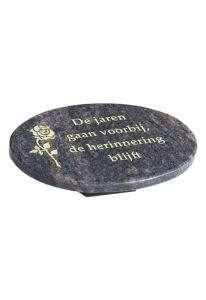 Plaque commémorative ovale « Rose »