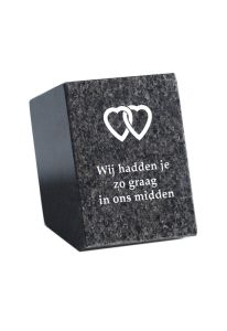 Plaque commémorative avec deux cœurs