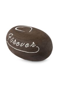 Plaque funéraire noir avec cœur « Forever »