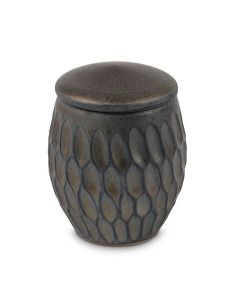 Mini urne pour cendres en céramique - Lila doré