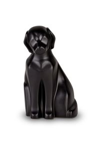 Urne pour chien en céramique noire satiné