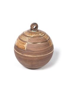 Petite Urne Funéraire en Céramique « Sphère marron »