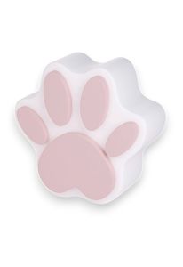 Urne pour animal 'Impronta' avec empreinte de patte rose