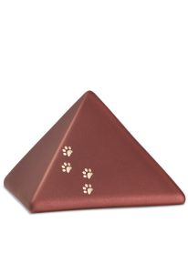 Urne-animal pyramide « Empreinte de pattes » (couleurs et dimensions différentes)