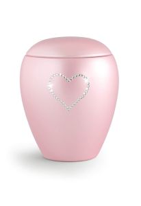 Urne-animal « Ceur Swarovski » (couleurs et dimensions différentes)