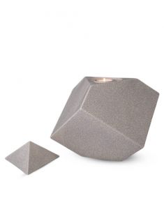 Urne en céramique 'Abstract' avec bougeoir de différentes couleurs