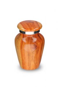Petite urne cinéraire 'Elegance' grain du bois