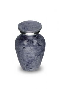 Petite urne cinéraire 'Elegance' aspect pierre naturelle violet