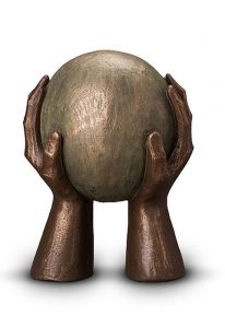 Urne Funéraire en céramique bronze 'Porté'