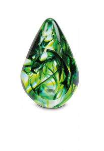 Mini-Urne funéraire verre cristal 'Goutte'
