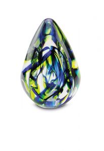 Mini-Urne funéraire verre cristal 'Goutte'