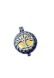 Pendentif pour cendres 'Arbre de vie' doré