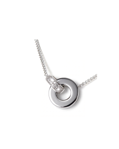 Pendentif cendres « Ensemble » avec pierres de zircone | argent (925)