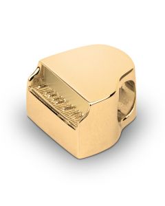 Pendentif cinéraire de cendres 'Piano' en or