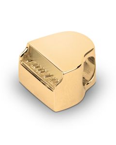 Pendentif cinéraire de cendres 'Piano' en or