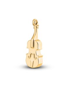 Pendentif cinéraire de cendres 'Violon' en or