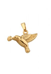 Pendentif cinéraire 'Colibri' doré