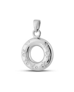 Pendentif cinéraire en argent (925) empreinte de patte