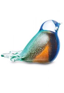 Mini-urne en verre cristal 'Oiseau'