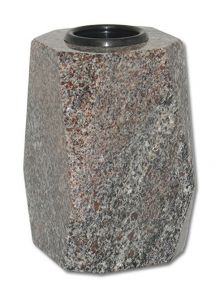 Vase funéraire en granit (couleur sélectionnable) pour le cimetière