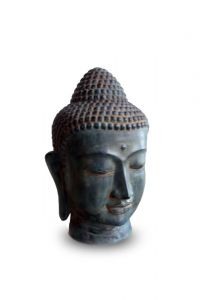 Petite Urne Funéraire en Bronze 'Tête de Bouddha' (Couleur patinage sélectionnable)