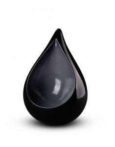 Urne en céramique 'Celest' noir-gris