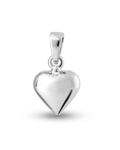 Pendentif cinéraire cœur 'Je t'aime' en argent 925