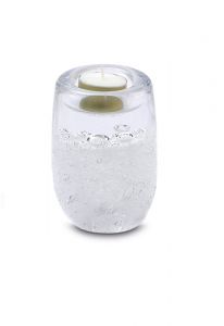 Mini-Urne funéraire verre cristal 'Goutte'