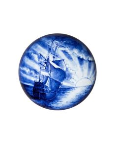 Mini-urne en ceramique 'Sailing' | Delft bleu