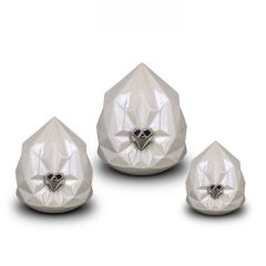 Mini-urne en céramique 'Diamant' 