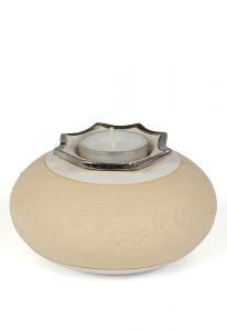 Chandelier urne-animal avec empreinte de patte