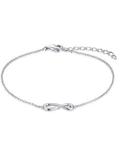 Bracelet commémoratif avec Infinity en argent