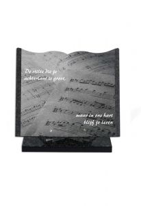 Plaque commémorative avec gravure laser 'Livre'