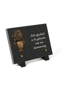 Plaque commémorative 'Vase de fleurs'