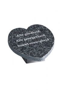 Plaque commémorative 'Coeur sur socle'