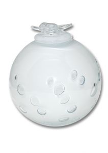 Urne funéraire verre avec Papillon