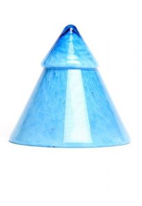 Petite urne funéraire en verre – forme pyramide