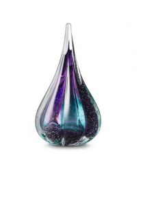 Mini-urne en verre cristal 'Sparkle' goutte