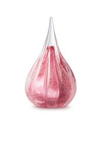 Mini-urne en verre cristal 'Sparkle' goutte