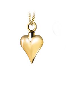 Bijou Cendres Pendentif Funéraire en Or 14 CRT 'Petit Coeur'
