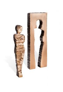 Sculpture funéraire cube féminin – décoration de tombe – 3D, libre, fixation en bas