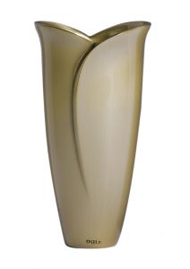 Vase funéraire en bronze avec vis de fixation