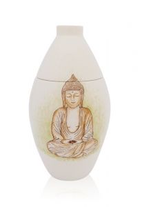 Mini-urne peinte à la main 'Bouddha'