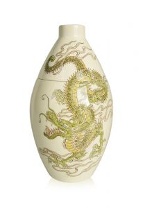Mini-urne peinte à la main 'Chinois dragon'
