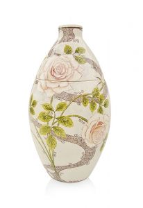 Mini-urne peinte à la main Branches de fleurs