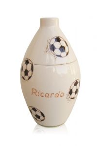 Mini-Urne peinte à la main football vase
