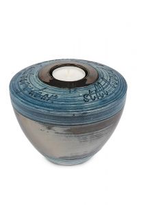 Mini-Urne en céramique 'Tolos' avec photophore pour bougies chauffe plat