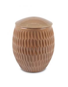 Urne pour cendres en céramique - Brun moka